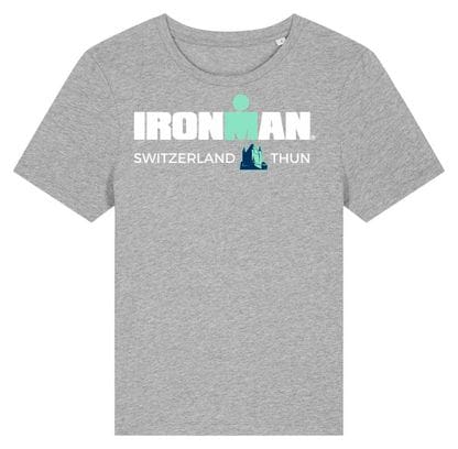 Maglietta a maniche corte grigia Ironman Switzerland Uomo