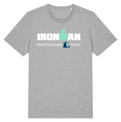 Ironman Zwitserland Heren Grijs Korte Mouw T-Shirt