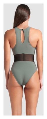 Maillot de bain Arena Mesh Panels Dos Vent Vert Femme