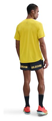 Men's Nike Stride Berlin Marathon Yellow short-sleeve jersey