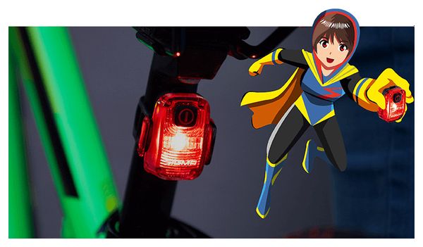 Pair of Lights Sigma Ride Safe To School Aura 40 / Hiro 10 Black