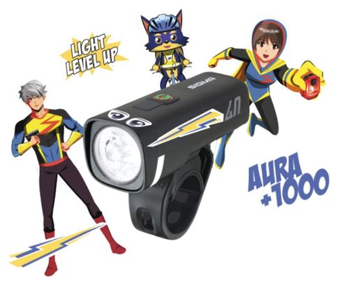 Pair of Lights Sigma Ride Safe To School Aura 40 / Hiro 10 Black