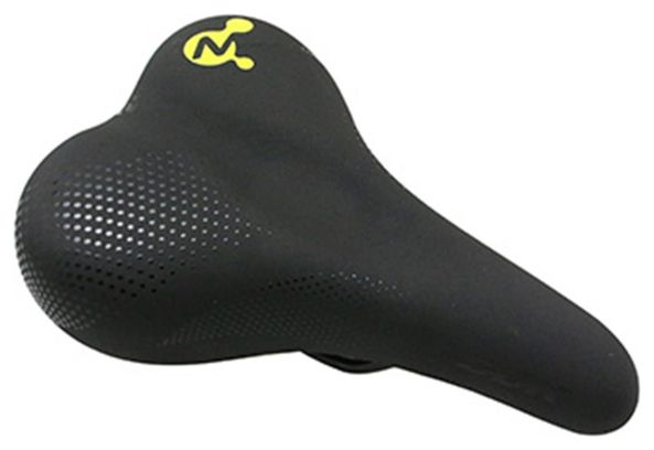 SELLE NEWTON CITY METRO MIXTE ELASTOMERE NOIR A MEMOIRE DE FORME 260x180mm