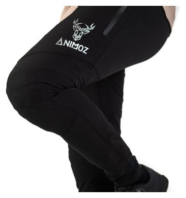 Pantalon VTT Animoz Wild Noir avec peau