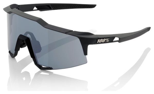 100% Sunglasses SPEEDCRAFT LL - Soft Tact Black - Smoke Lens
