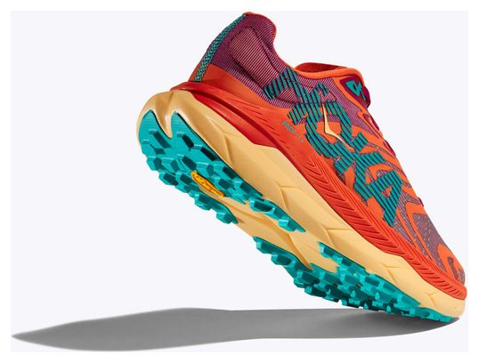 Chaussures de Trail Running Femme Hoka Tecton X 2 Rouge Bleu