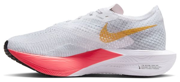 Chaussures de Running Femme Nike ZoomX Vaporfly Next% 3 Blanc Jaune Rose