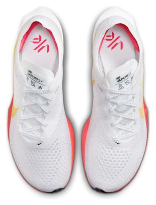 Chaussures de Running Femme Nike ZoomX Vaporfly Next% 3 Blanc Jaune Rose