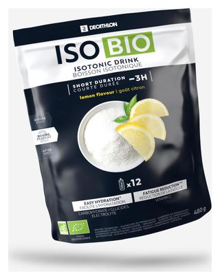 Boisson isotonique Decathlon Nutrition Iso Bio Citron - 480g