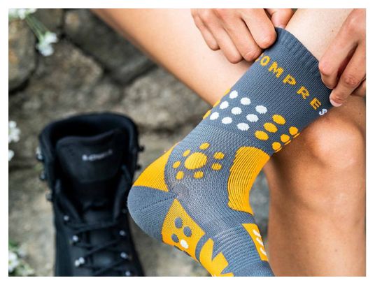 Compressport Trekking Socks Grey/Orange