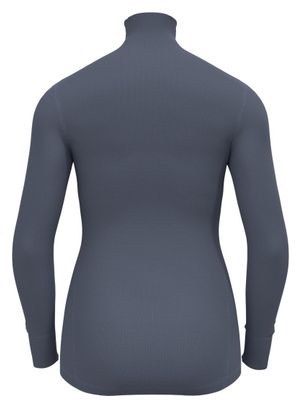 Base Layer Femme Odlo Half Zip Active Warm Gris
