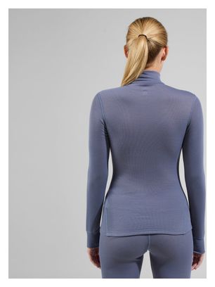 Base Layer Femme Odlo Half Zip Active Warm Gris