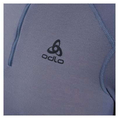 Base Layer Femme Odlo Half Zip Active Warm Gris