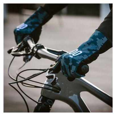 Gants de cyclisme d'hiver thermiques imperméables Blurry Sharkskin Mooquer