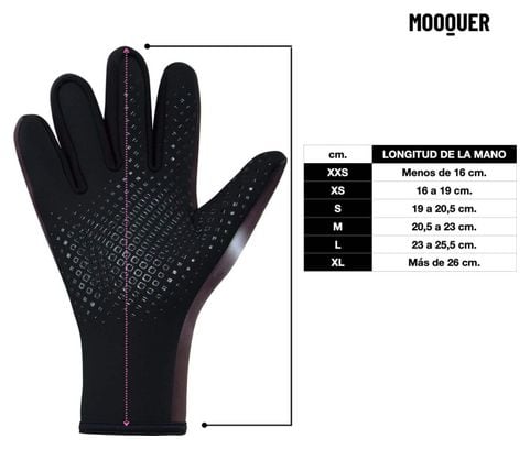 Gants de cyclisme d'hiver thermiques imperméables Blurry Sharkskin Mooquer