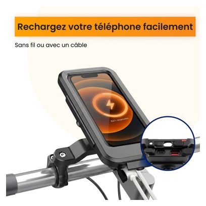 Support Téléphone pour Velo avec batterie externe