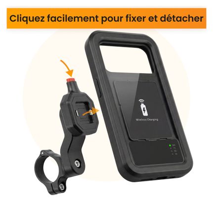 Support Téléphone pour Velo avec batterie externe