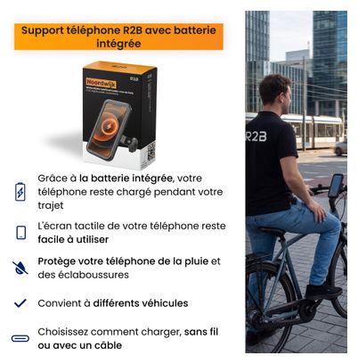 Support Téléphone pour Velo avec batterie externe