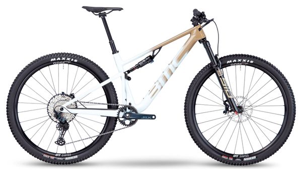 Gereviseerd product - MTB Volledig geveerde BMC Fourstroke LT One Shimano SLX 12V 29'' Beige Zand Wit 2023