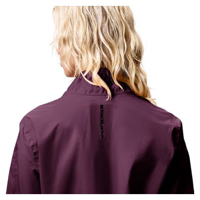 Giacca impermeabile Endura AllTrack Race Cape  Viola Donna