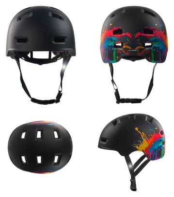 Casque vélo et skate | Splash Noir M (54-57 cm) | Certifié EN1078