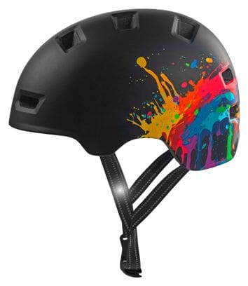 Casque vélo et skate | Splash Noir M (54-57 cm) | Certifié EN1078