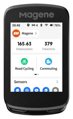 Ciclocomputador GPS Magene C606 V2 negro