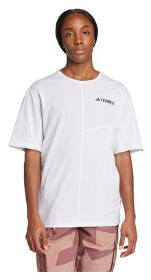 Kurzarm Trikot adidas Terrex Multi Weiß Damen