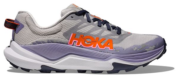 Hoka Torrent 4 Trailrunning-Schuh Grau/Blau/Orange Damen