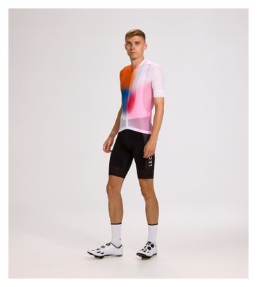 Kurzarm Trikot Le Col Pro Air Weiß/Orange/Multi