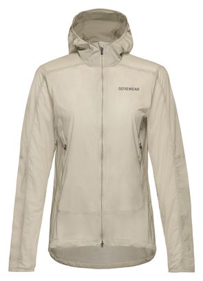 Giacca Gore Wear Fernflow HD beige da donna