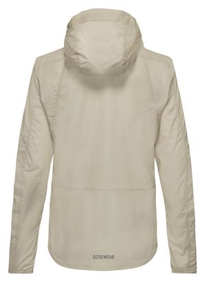 Giacca Gore Wear Fernflow HD beige da donna