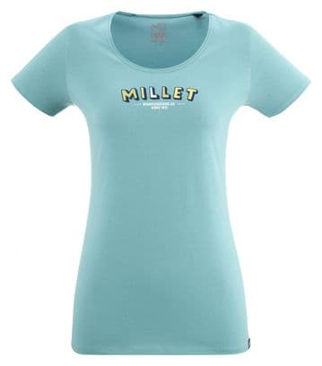Millet Moon Hill Blaues T-Shirt Damen