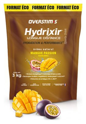 Boisson Énergétique Overstims Hydrixir Longue Distance Mangue Passion 3kg