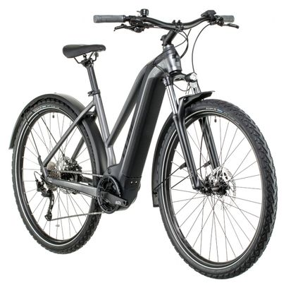 Cube Nuride Hybrid Performance 625 Allroad Trapeze Bicicleta eléctrica híbrida Shimano Alivio 9S 625 Wh 700 mm Gris grafito 2022