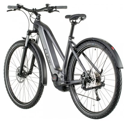 Cube Nuride Hybrid Performance 625 Allroad Trapeze Bicicleta eléctrica híbrida Shimano Alivio 9S 625 Wh 700 mm Gris grafito 2022