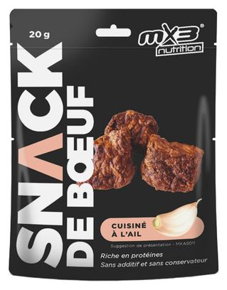 Gevriesdroogde Snack MX3 Rundvlees / Knoflook Snack 20g
