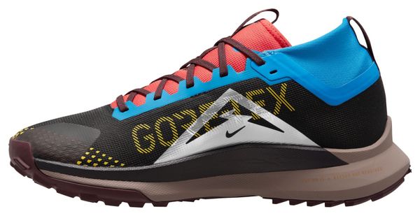 Chaussures de Trail Running Nike React Pegasus Trail 4 GTX Noir Bleu Rouge