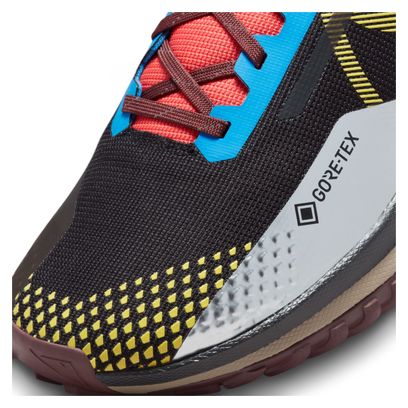 Chaussures de Trail Running Nike React Pegasus Trail 4 GTX Noir Bleu Rouge