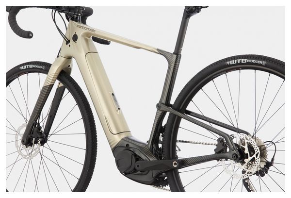 Bicicleta de grava eléctrica Cannondale Topstone Neo Carbon 4 700c Shimano GRX 10V Champagne 2021