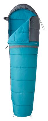Sac de Couchage Loisir Verdon Light Gris et bleu zip Gauche