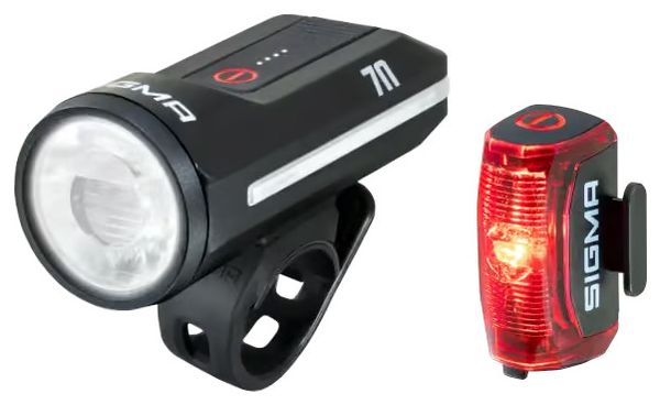 Pair of Sigma AURA 70 / HIRO 30 Front and Rear Lights, Black