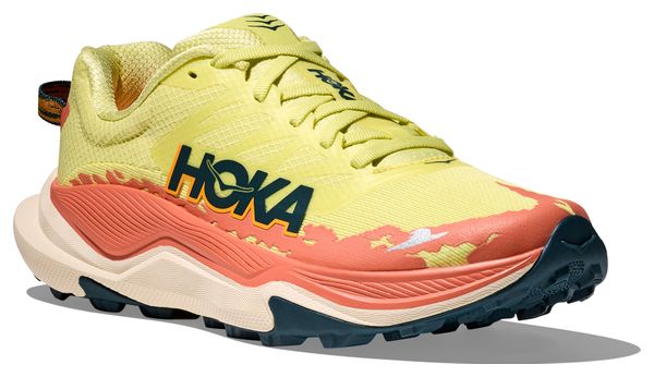 Hoka Torrent 4 Yellow/Corail Women's Trail Shoes
