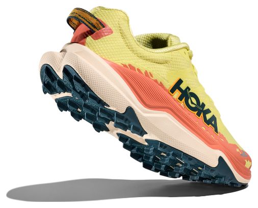 Hoka Torrent 4 Yellow/Corail Women's Trail Shoes