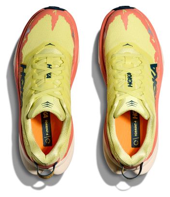 Hoka Torrent 4 Yellow/Corail Women's Trail Shoes