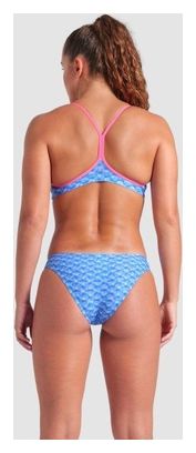 Maillot de bain 2 pièces Arena New Monogram Bleu Femme