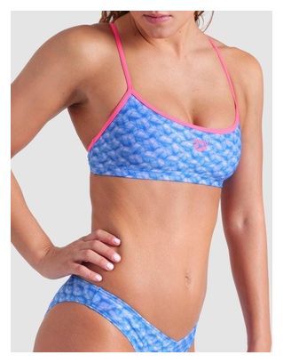 Maillot de bain 2 pièces Arena New Monogram Bleu Femme