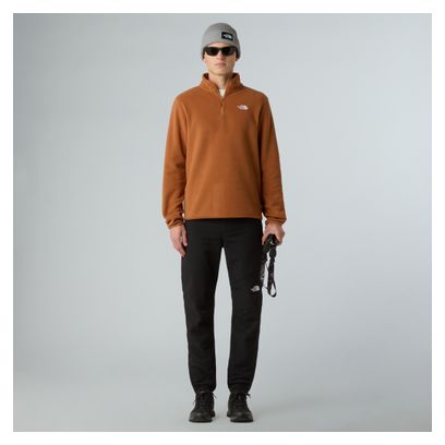 Forro polar The North Face Glacier 1/4 Zip Orange para hombre