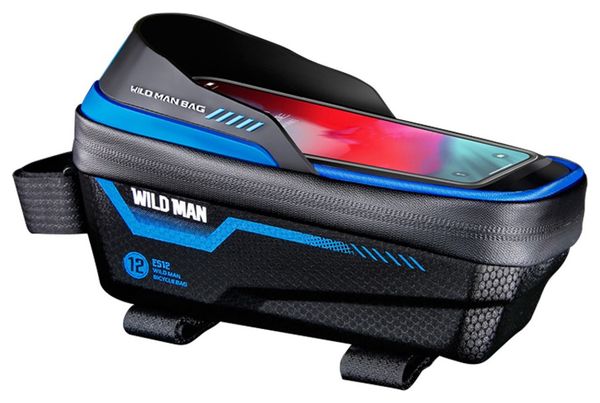 Sacoche De Cadre Vélo étanche Avec écran Tactile - Support Téléphone Jusqu'à 7" - Bandes Réfléchissantes