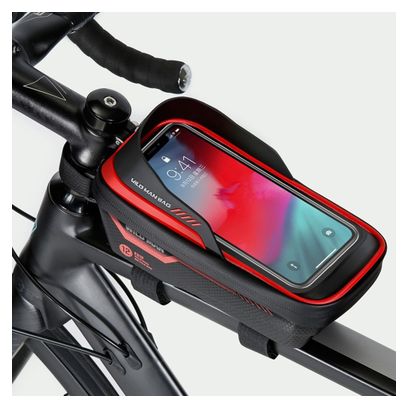 Sacoche de cadre vélo rigide EVA+PU avec écran tactile TPU pour smartphone